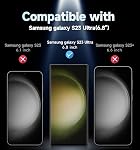 MAGIC JOHN 2 Pack Screen Protector for Samsung Galaxy S23 Ultra - PET Film, Fingerprint ID Compatible, Easy Installation, Shock-Resistant, 3D Curved, Bubble Free
