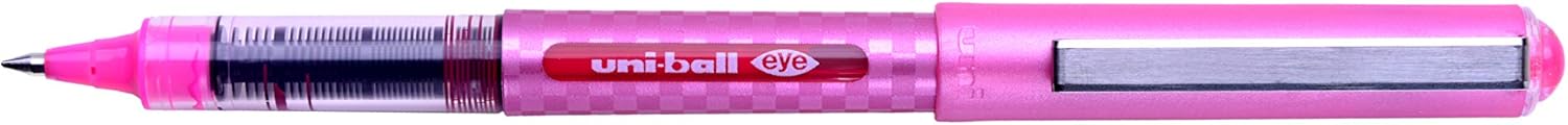 uni-ball 167494000 0.7 mm UB-157D Eye Designer Fine Rollerball Pens - Pink (Pack of 12)