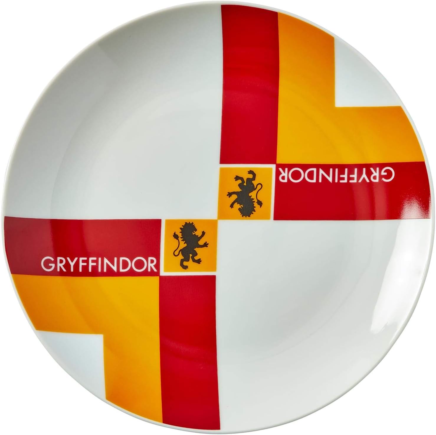 Harry Potter Gryffindor Porcelain 16 piece Dinnerware Set for 4 - Includes 4 Dinner Plates, 4 Salad Plates, 4 Bowls and 4 Mugs