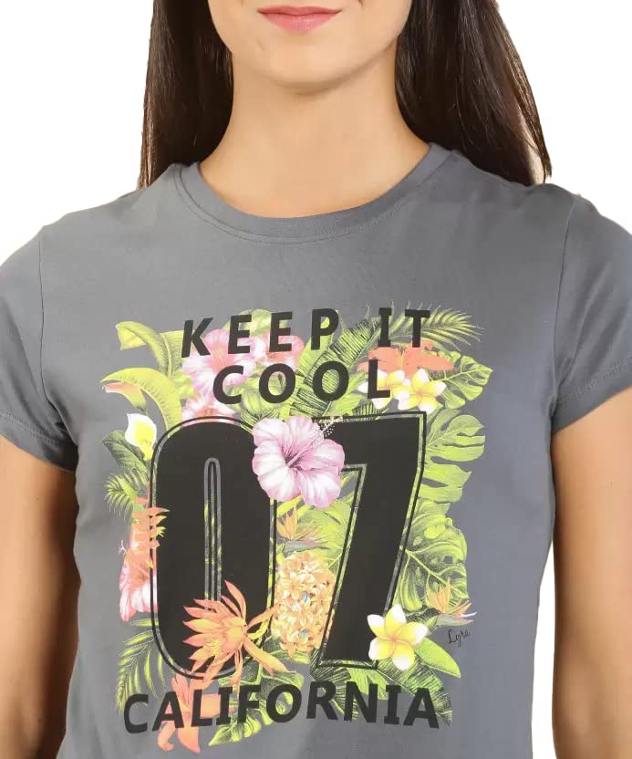 Image of Lyra Women's Cotton Regular Fit T-Shirt