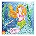 Produktbild Ursus 8420002 - Moosgummi Mosaikbild Glitter, Meerjungfrau, zum Gestalten eines Moosgummi Bildes, Set mit 432 Moosgummistickern in verschiedenen Farben, Vorlage, Aufsteller, inklusive Bastelanleitung