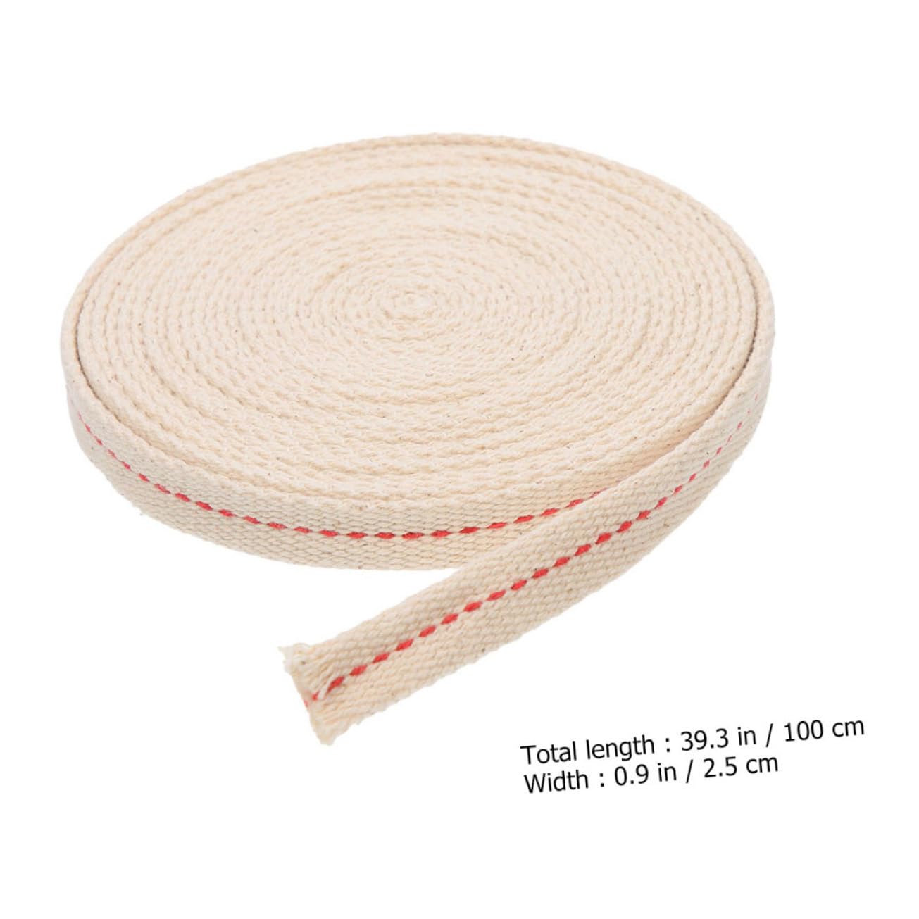 SOLUSTRE 1Roll Cotton Wick Replacement for Oil Lamps Wide Versatile Kerosene Lantern Wick Cuttable Design for Lengths Accessory for Vintage Oil Lamps