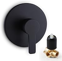 Vista 13 de Manija de válvula de ducha, kit de llave mezcladora de ducha de baño, válvulas de control de ducha de montaje en pared, válvulas rugosas de tina