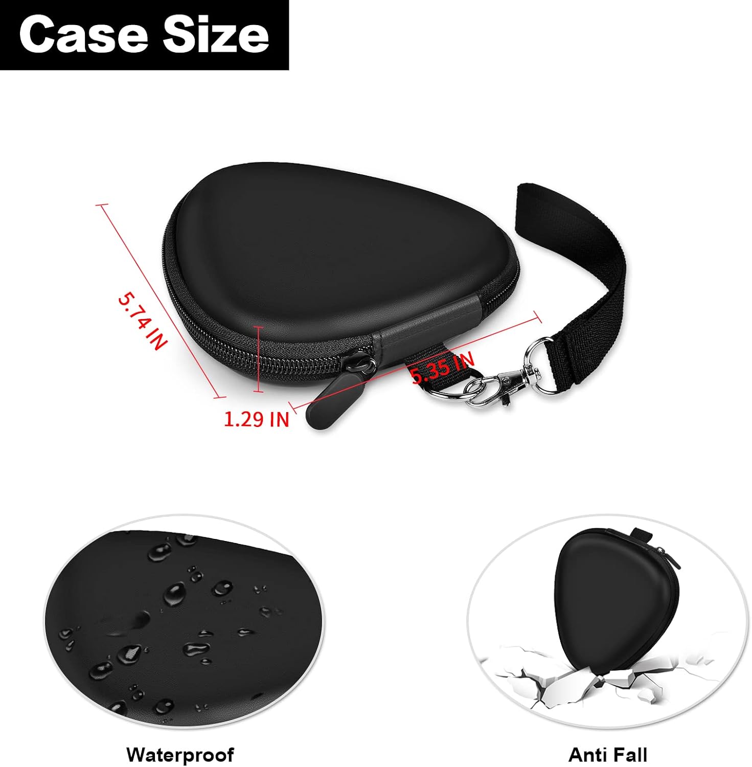 Guitar Picks Holder Case for Acoustic Electric Guitar Holds Over 39 Packs, Variety Pack Bass Picks Storage Pouch Organizer, Guitar Plectrums Bag with Mesh Pocket for Other Accessories (Box Only)