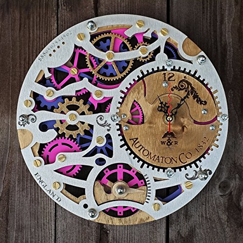 Automaton Gypsy Boho 1832 wooden steampunk wall clock unique wall clock