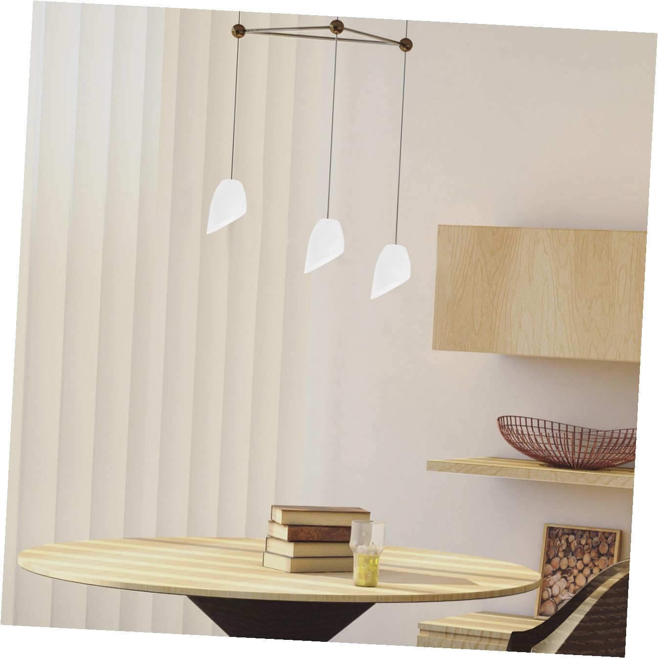 Abat-jour de Lampe de Table Blanc Pe Lot de 5, Design Fer à Cheval