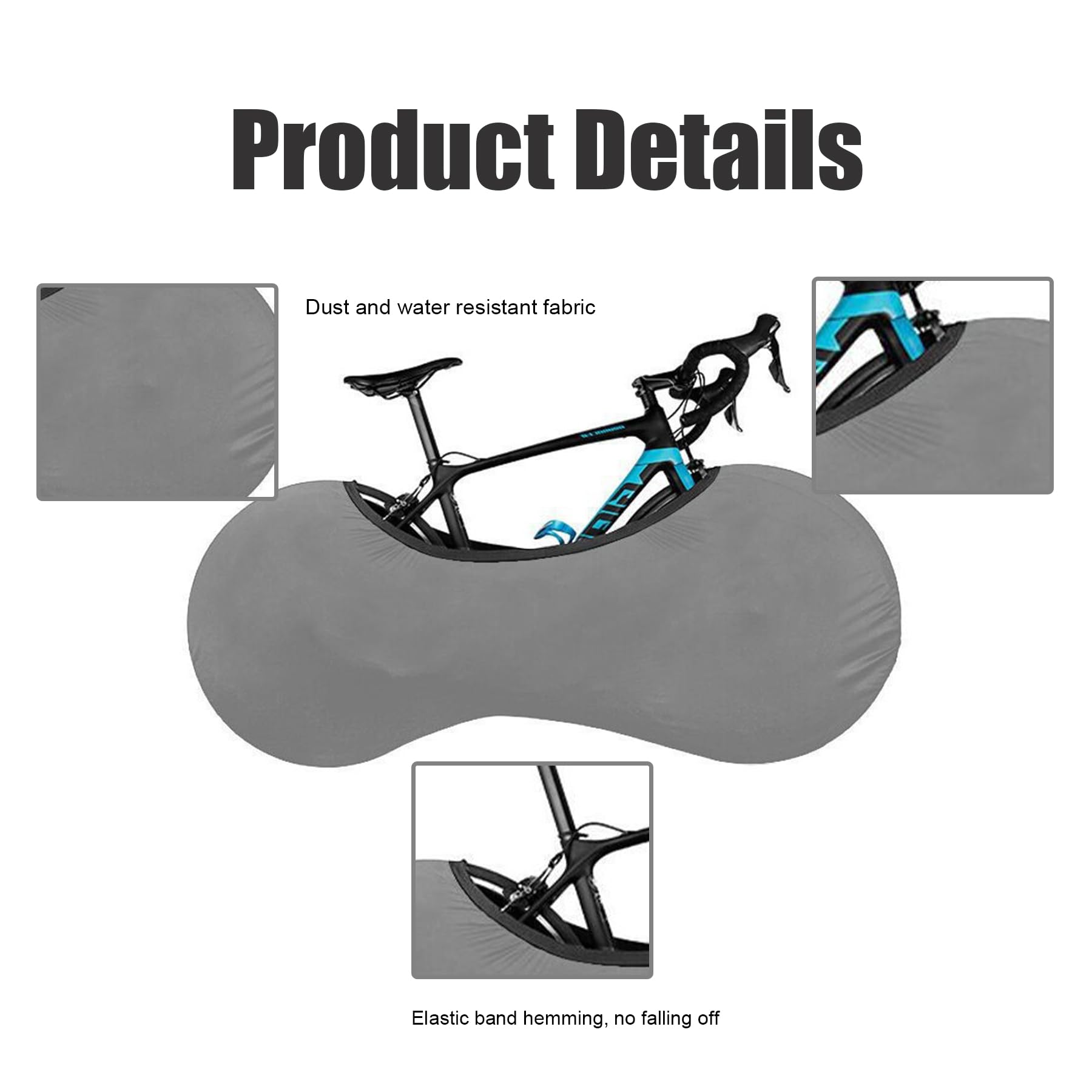 Housse De Vélo Extérieure Imperméable – Taille 149x58 Cm, élastique – Protection Contre Pluie, Poussière – Multi-usages