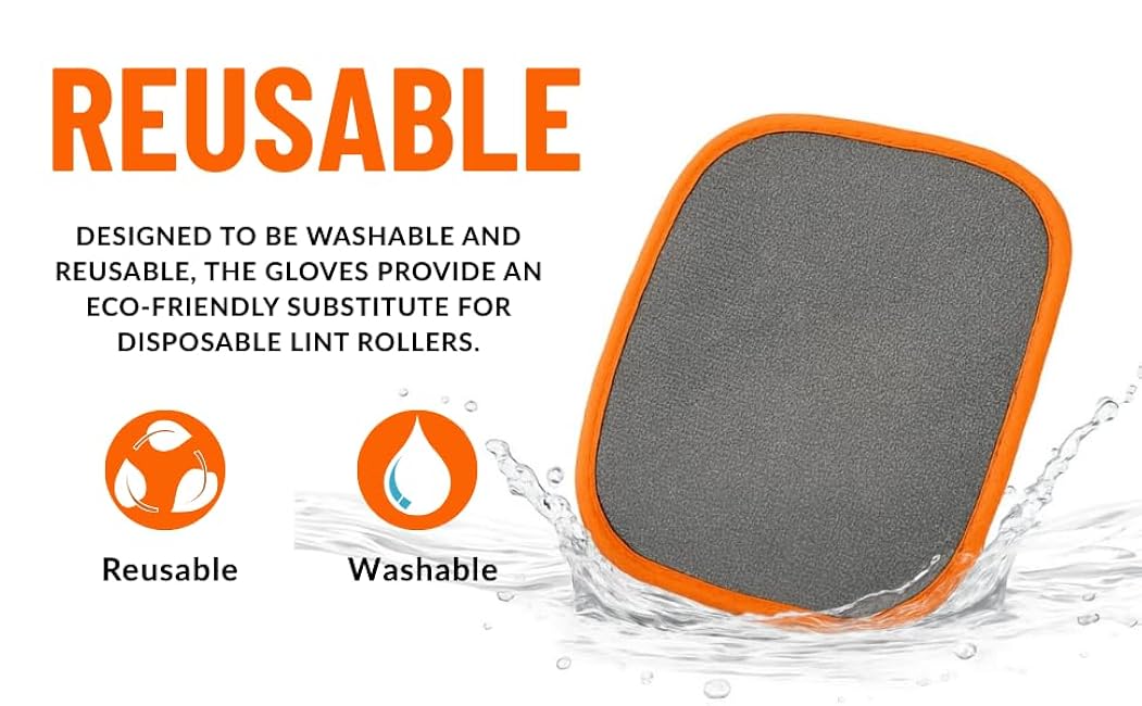 1 PC RivOcen Pet Hair Removal Brush Gloves, Electrostatic Reusable Cat Dog Hair Remover Grooming Glove Tool. Reusable Magic Brush Pet Hair Remover Tool for Carpet, Couch,Car Seat, Laundry.-YYiiAfiJ