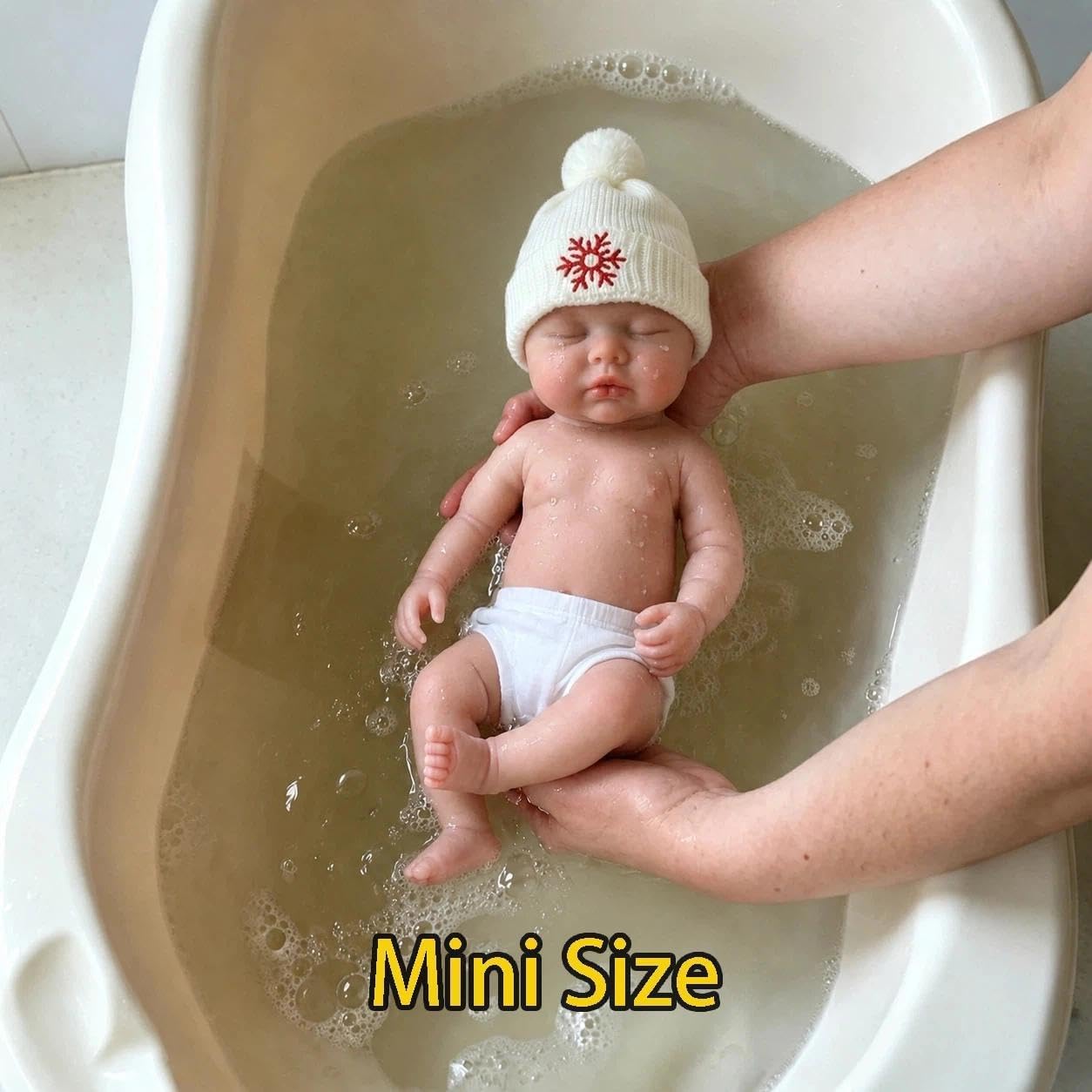 Zero pam 30CM Reborn Baby Vollsilikon Lebensecht,Reborn Puppe Silikon Baby | Schlafen Babypuppen Wie Echt,Waschbar Lebensechte Babypuppen Mit Zubehör,Geschenk Für Kinder Ab 3 Jahren