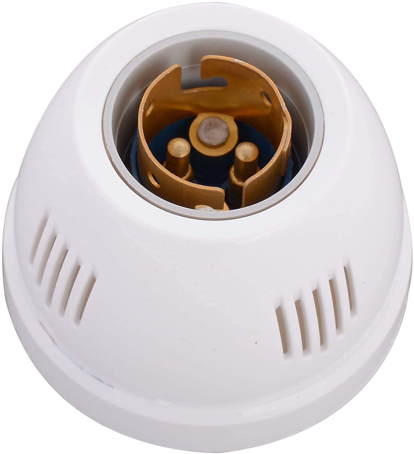 kingLight Polycarbonate Bulb Holder for Wall, B22 Batten Lamp Holder for Led/Electric Bulb for Home White with Screws (Pack of 5)