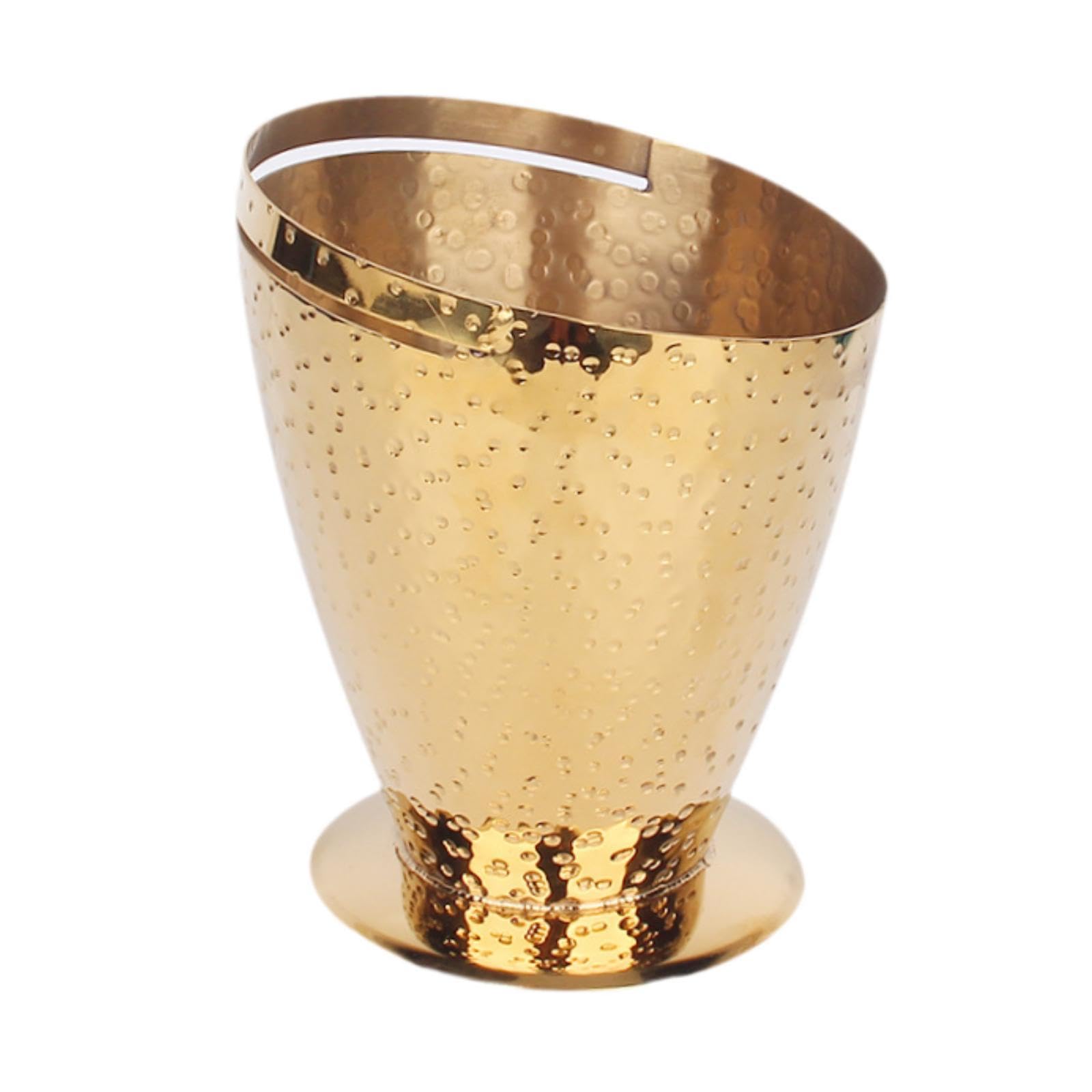 Cubitera, Recipiente para Hielo, Cubeta para Bebidas a Prueba de Fugas, Cubeta para Bebidas para Barbacoa, Comedor, Hotel, Picnics, Artículos Nocturno, Oro, tal como se describe