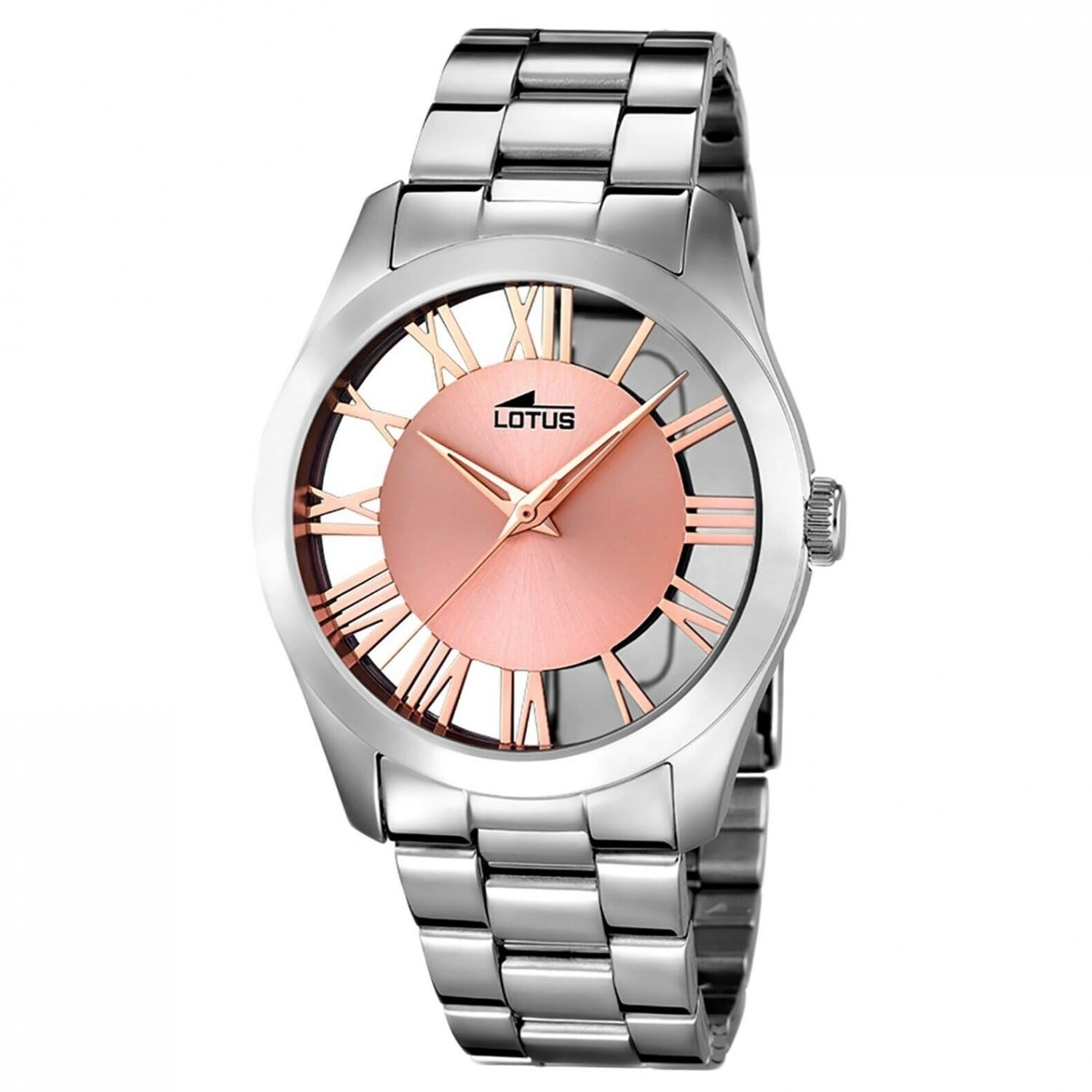 LOTUS Reloj Mujer Analógico de Acero Inoxidable 316l Plateado