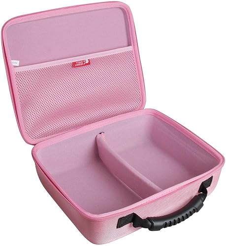 Miniatura 3 de Hermitshell Estuche de viaje duro para PicassoTiles  Playmags juego de 100 piezas de 100 piezas de azulejos magnéticos de construcción (rosa)