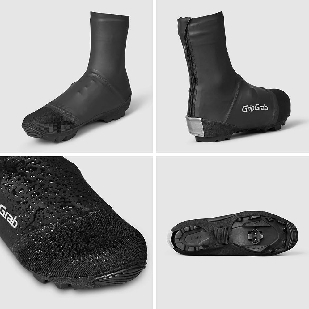 GripGrab PACR Couvre-Chaussures imperméables Gravel Couvre-Chaussures VTT Protection Contre la Pluie Cyclisme