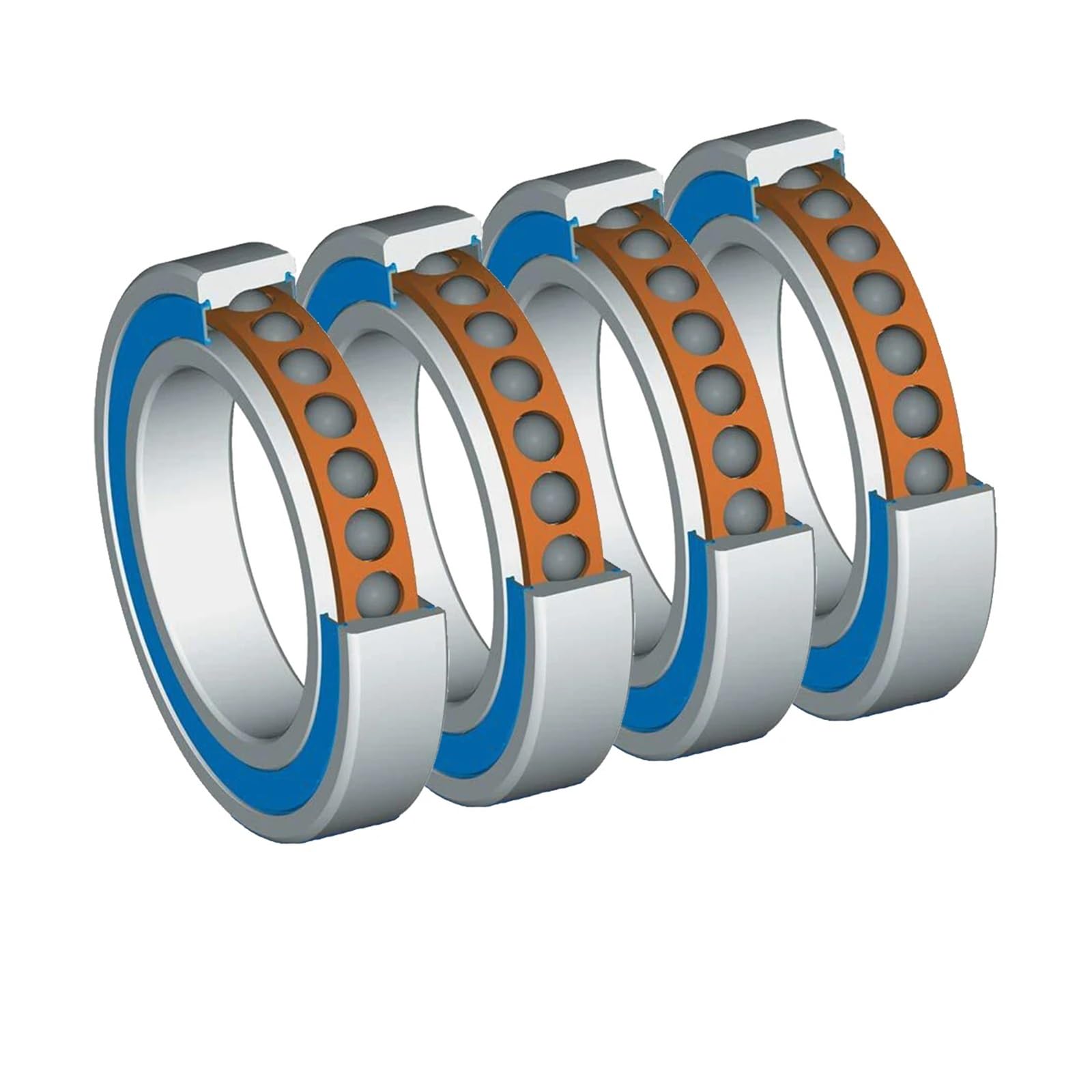 YMUGUEGH 1SET H71906C 2RZ HQ1 30x47x9 71906C Ceramic ball Sealed Angular Contact Bearings Spindle