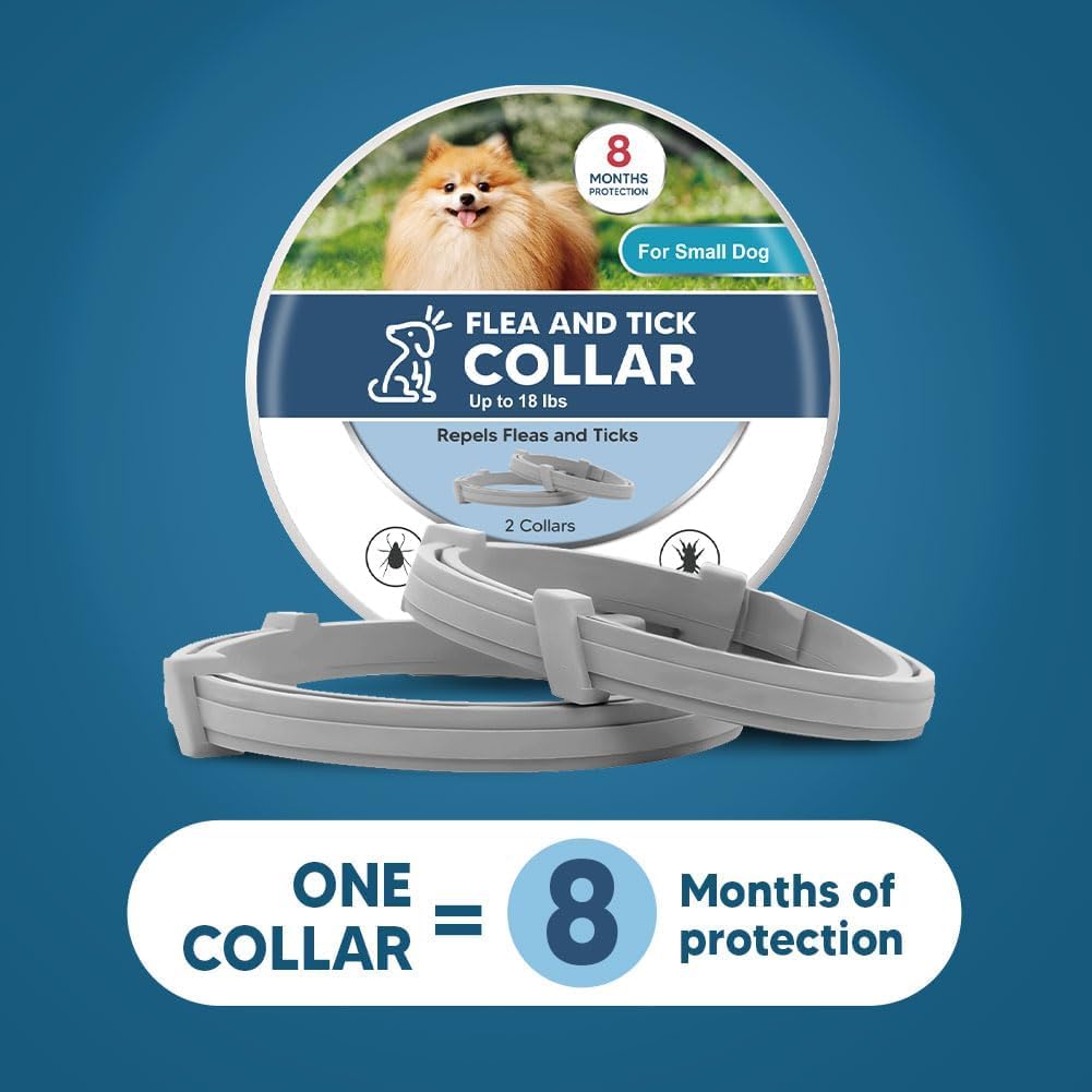Dog Flea & Tick Collar for Dogs – Pack of 2 | Adjustable, Water-Resistant, Natural Ingredients | Rapid & Safe Protection for All Breeds 1
