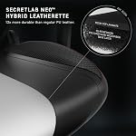 Secretlab Titan Evo Stealth Gaming Chair - Reclining, Ergonomic & Comfortable Computer Chair with 4D Armrests, Magnetic Head Pillow & 4-Way Lumbar Support - Black - Leatherette