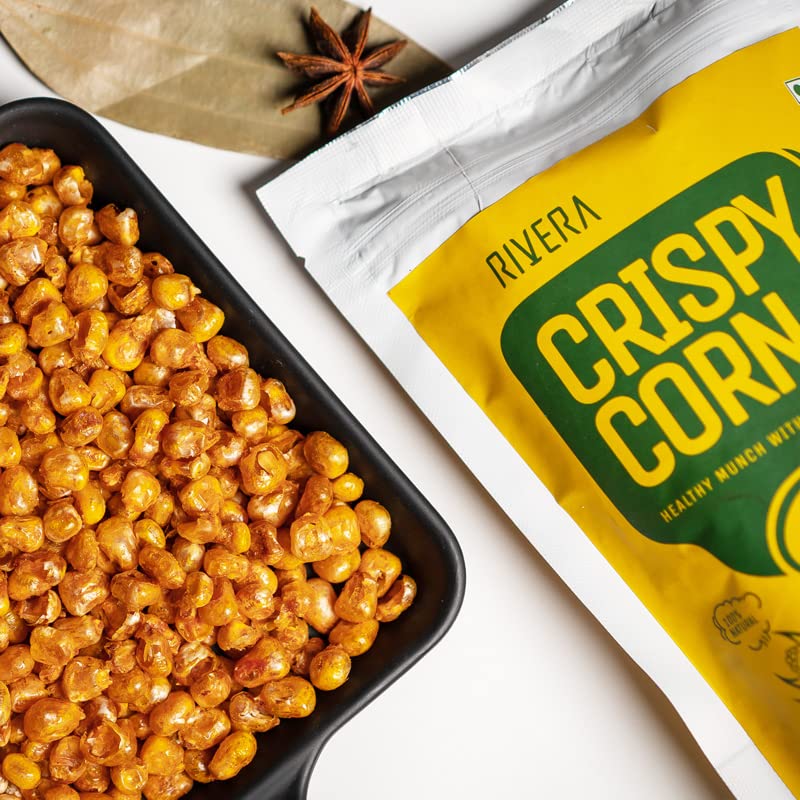 Rivera Crispy Corn, Pack of 3 (Barbeque, Cheese Jalapeno, Masala)-87g Each | High Iron Snacks | Zero Cholesterol | Zero Trans Fat | Healthy Snacks - Image 3 thumbnail