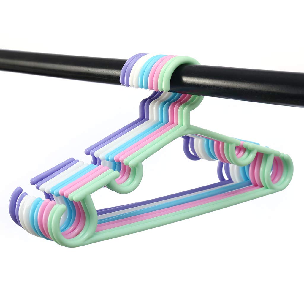 CHENZILIN 10 Pcs/Set Baby Clothes Hanger Size Baby Coats Hangers Space Saving Closet Hanger Nursery Room Decorations