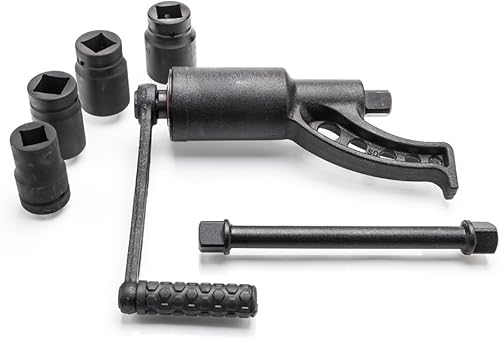 Miniatura 4 de Werhoo Llave multiplicadora de torque 164, accionamiento de 1 pulgada, resistente, 3,688 pieslibras (4800 NM) - Incluye juego de 4 piezas Cr-v