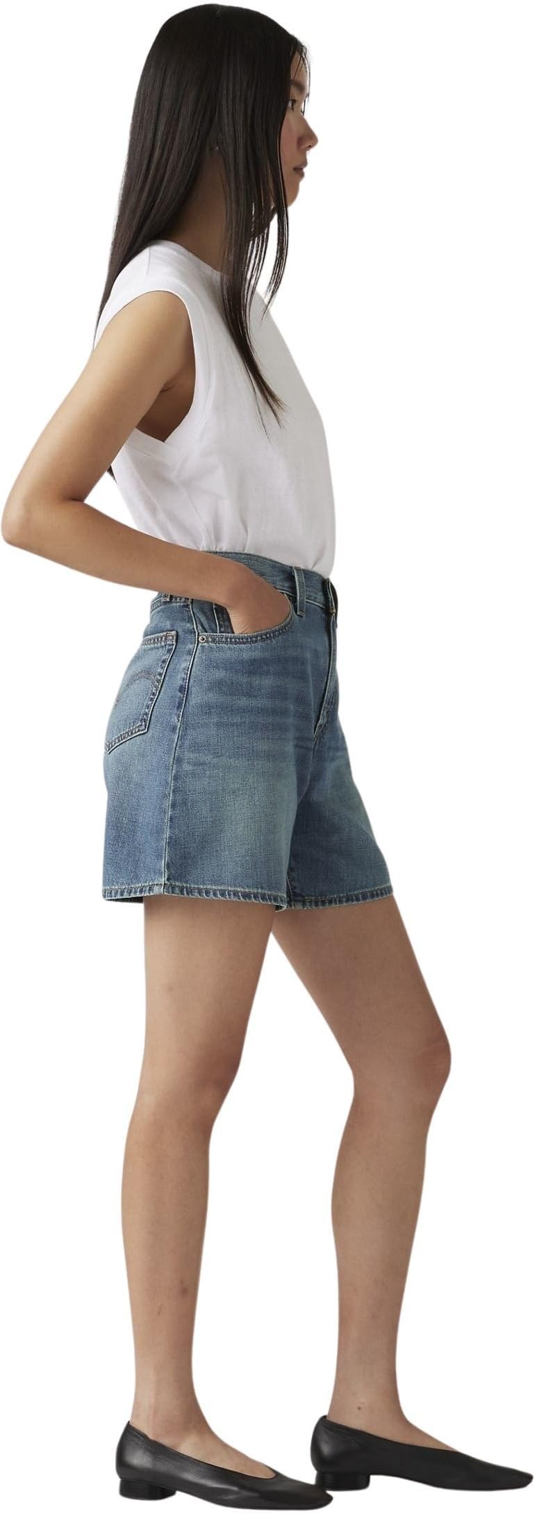 Levi's Donna Pantaloncini in Jeans High Rise, Baggy Fit