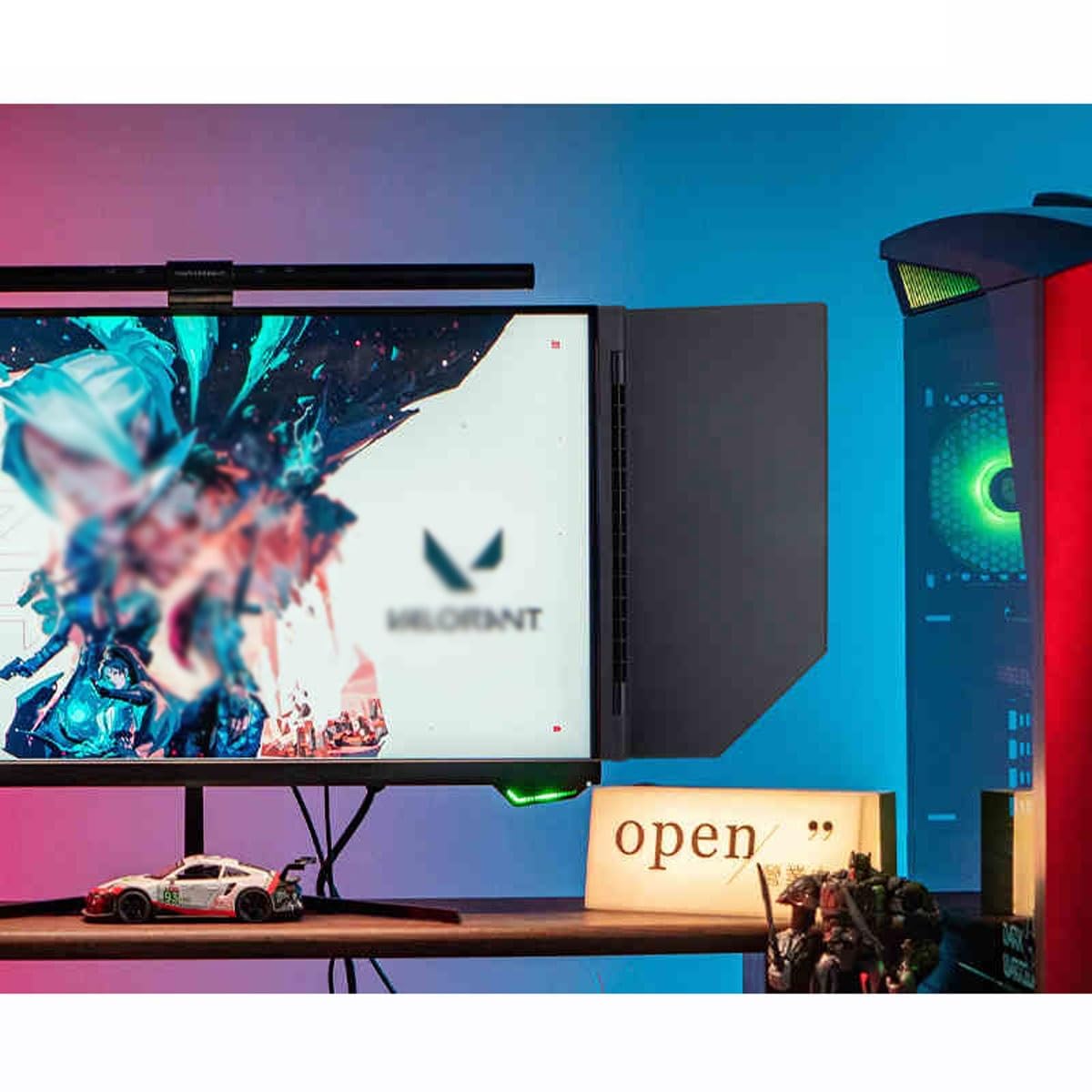Desktop Computer Monitor Hood,Computer Displayshading Side Panel,Foldable Anti-Glare Video Monitor Hood Sunshade Sunhood, Support 180° Adjustment Angle, for 24-27-inch Laptops(Right side (single))