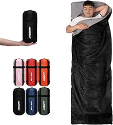 Saco de dormir leve, saco de dormir ultraleve para 3 estações – compacto, confortável, impermeável para atividades ao ar livre, acampamento, viagens, verão, caminhadas