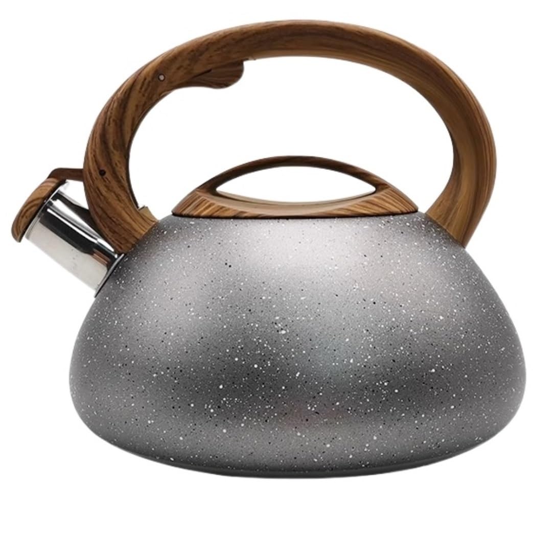 Bouilloire pour cuisinière à gaz et induction avec théière sifflante 3L