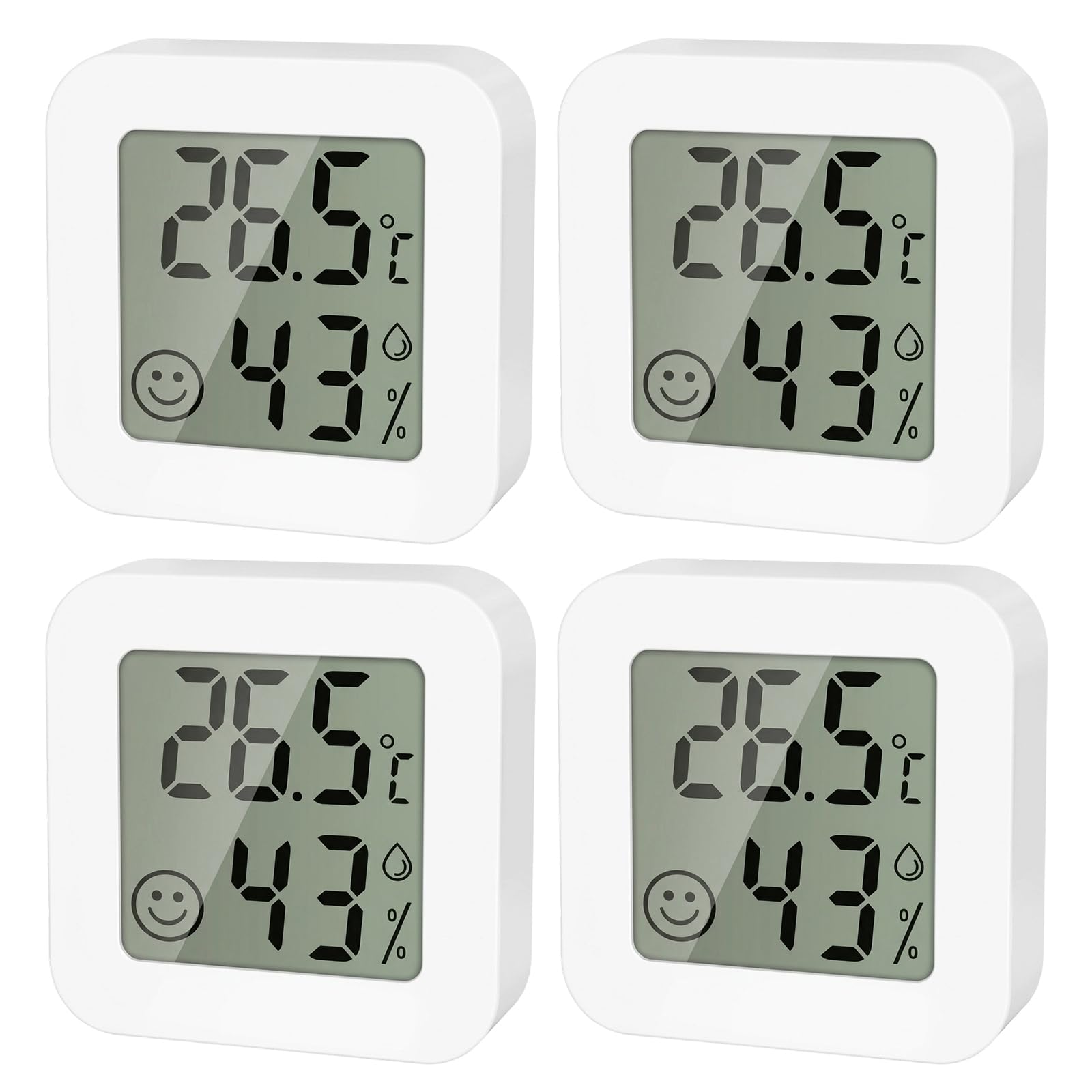 Baby Room Thermometer, Digital Room Thermometer Indoor Hygrometer, Room Temperature Monitor for Indoor Environment Control, Temperature Range -50 to 70°C with Humidity Measurement 10-99% RH