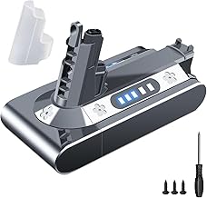 Dyson V10 Battery 5000mAh Compatible Dyson Vacuum Cleaner Battery 25.2V SV12 Fluffy/V10 Absolute/V10 Animal/V10 Motorhead Compatible with Wall Bracket PSE Certified
