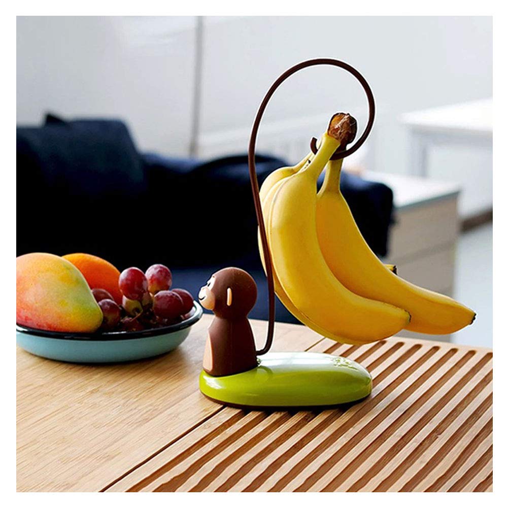 Bananenhouder standaard, bananenhaak hanger houten standaard, fruitrek