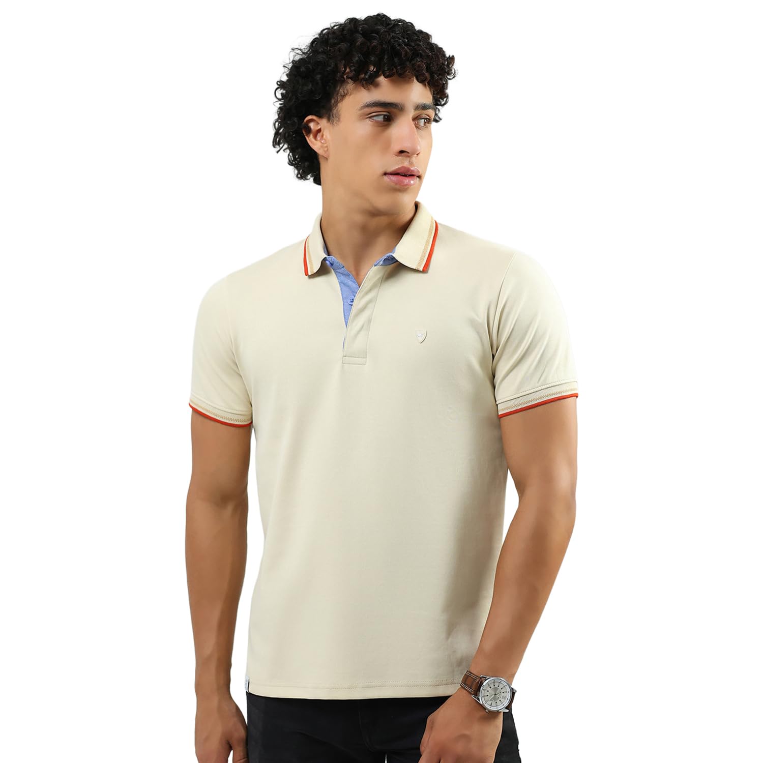 Men Cotton Blend Regular Fit Polo T-Shirt | Short Sleeve | Solid Collared Tee | Casual Everyday Wear | Stylish & Comfortable Tshirt-image-37