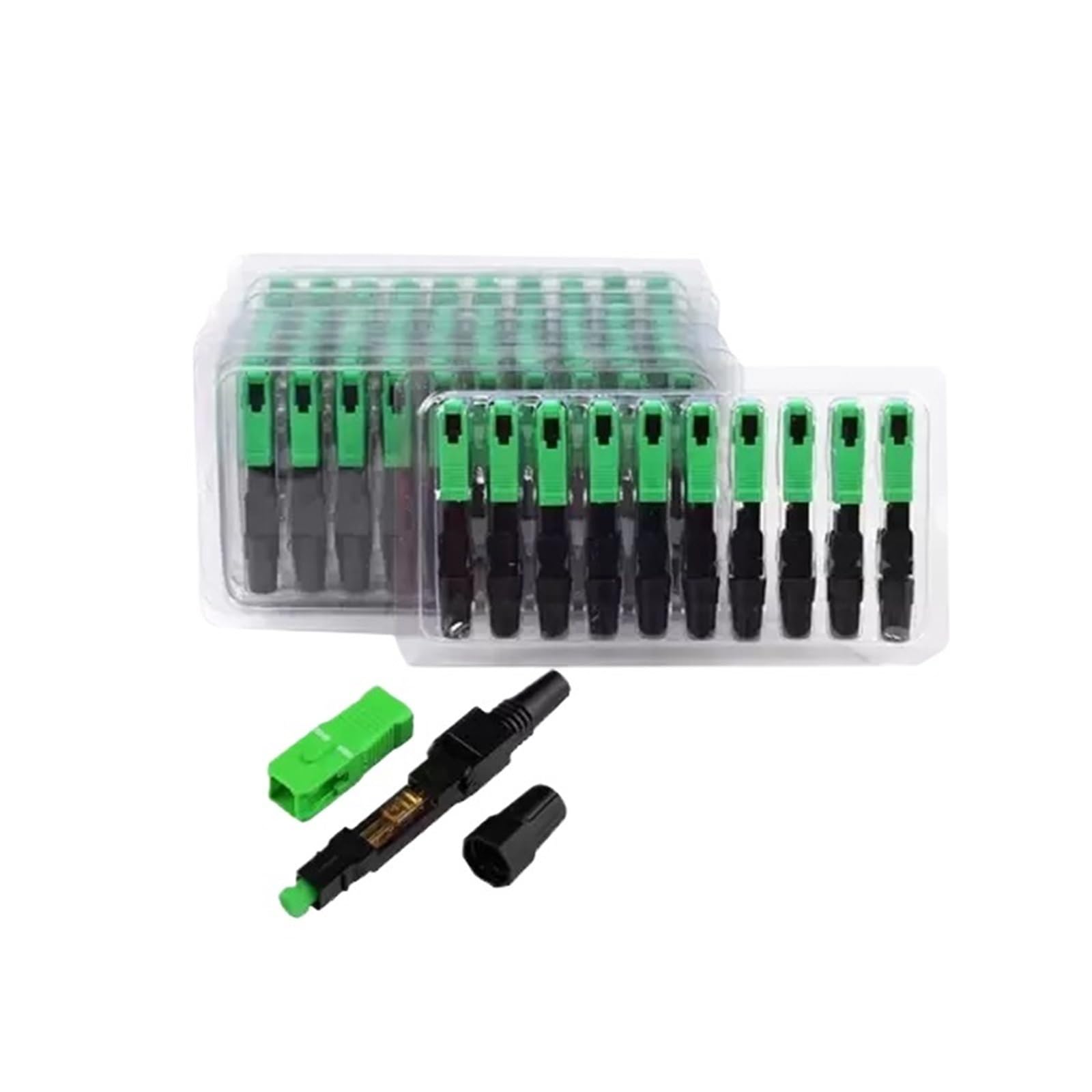 Connecteur rapide fibre optique SC FTTH (50/100/200/500 pièces)(100pcs SC APC)