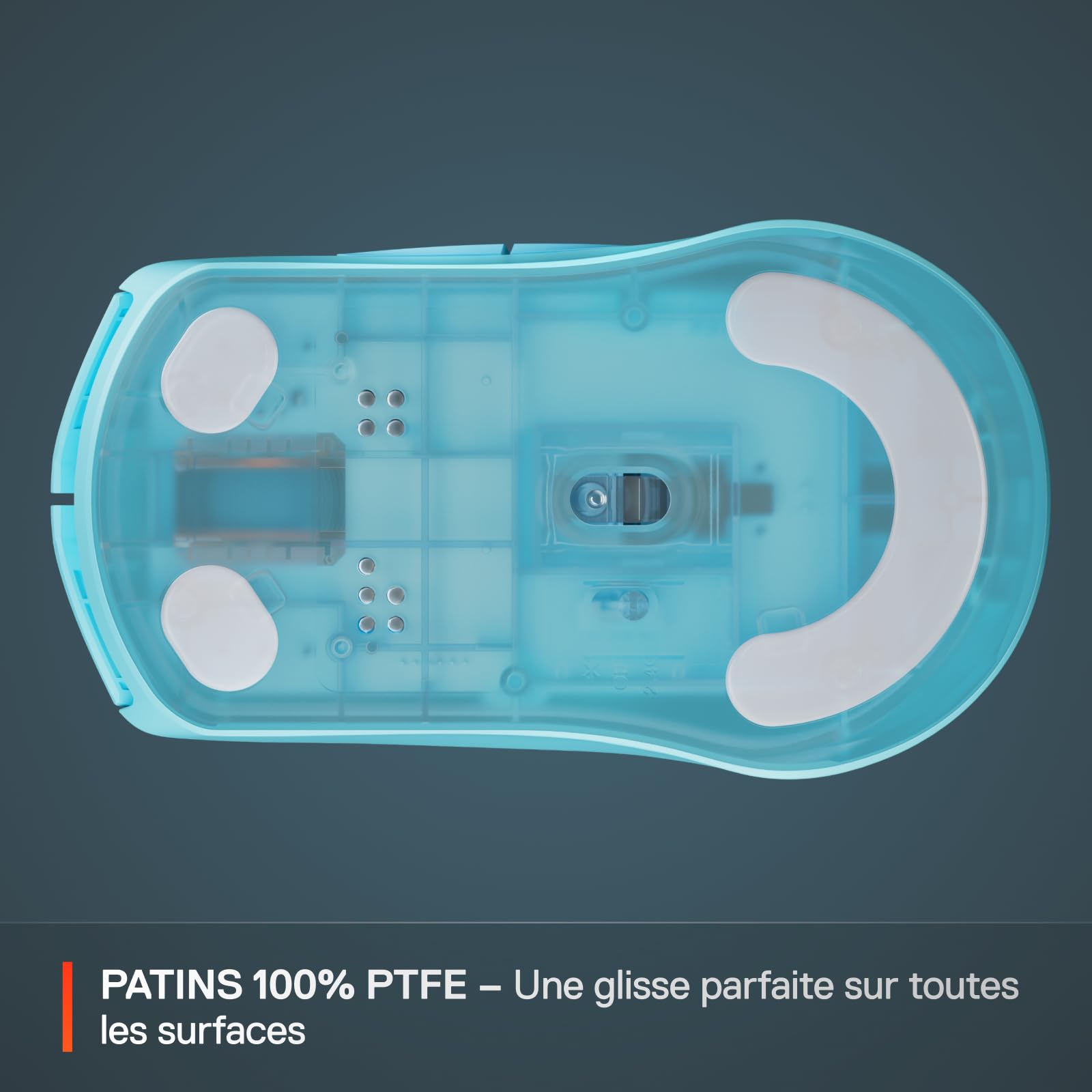 SteelSeries Rival 3 Wireless Gen 2 Souris Gaming sans Fil - 2,4 GHz et Bluetooth - TrueMove Capteur Optique TrueMove Air 18000 DPI - Durabilité 60 mil de clics - Poids léger - Patins 100% PTFE - Aqua