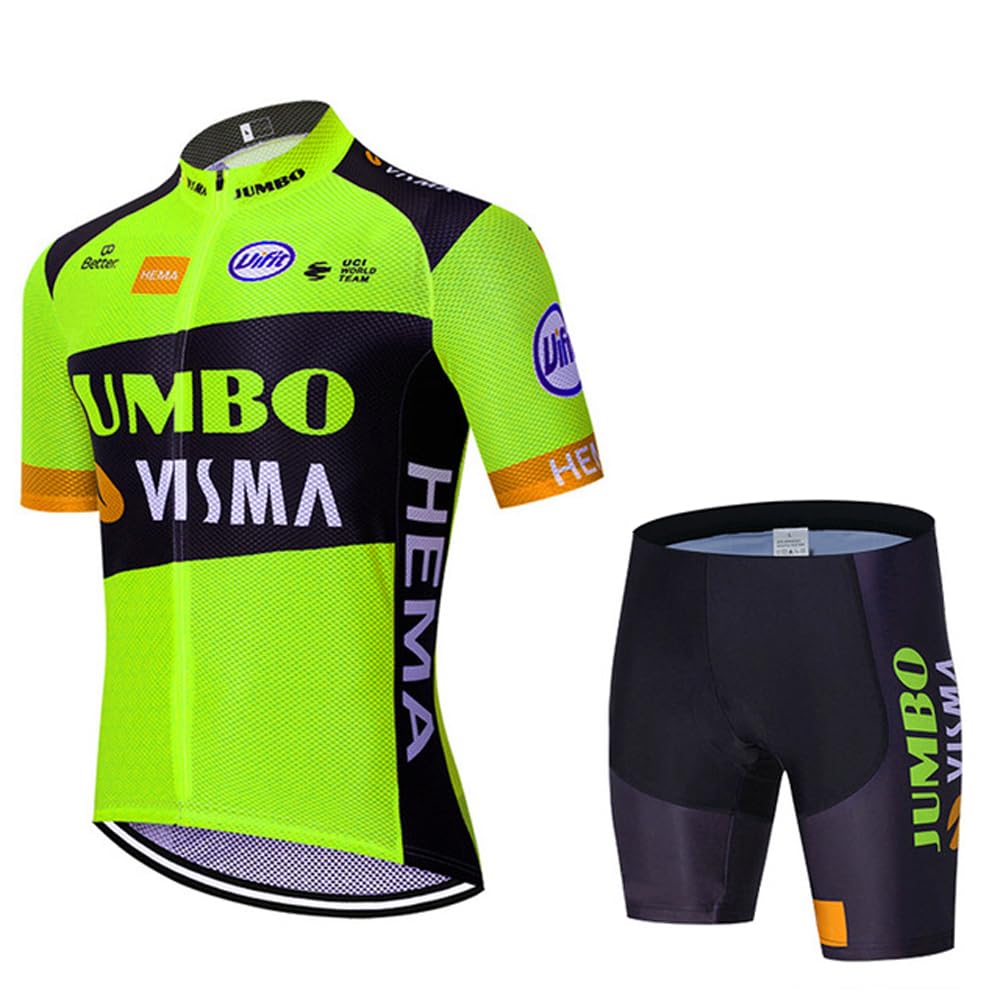 TOPVTTRoad Cycling Clothes Mens Cycling Jersey Short Sleeve Bike Jersey Breathable MTB Clothing Set for Riding Biking Bicycle