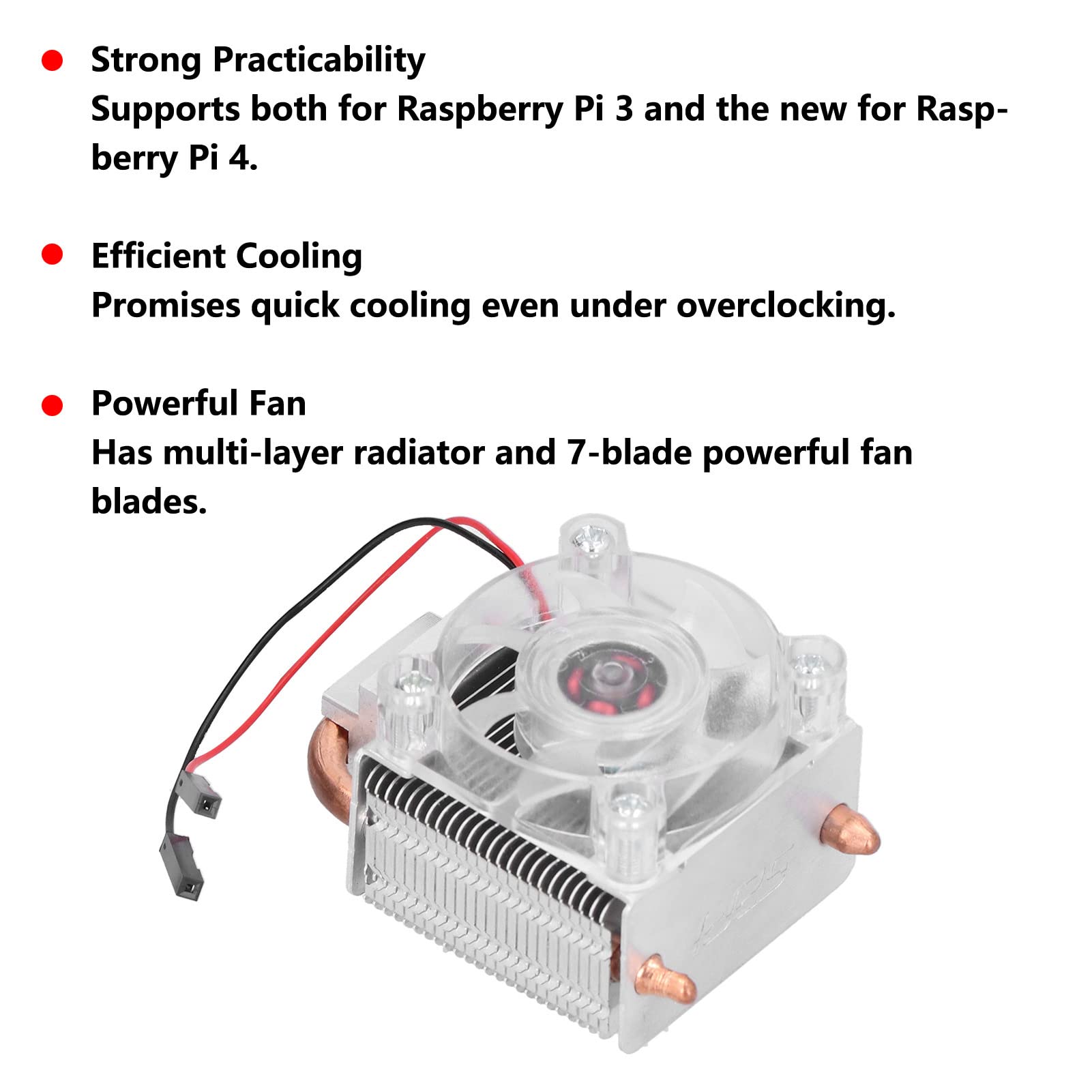 Ventilador de Refrigeración de CPU RGB para 4