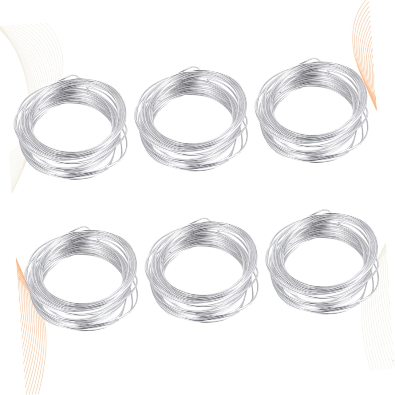 NUOBESTY 12rotoli Filo Alluminio Flessibile Per Creazioni Fai Te Per Modellismo e Creazione Di Scheletri Di Bambole Accessori Per Fiori e Supporti Decorativi