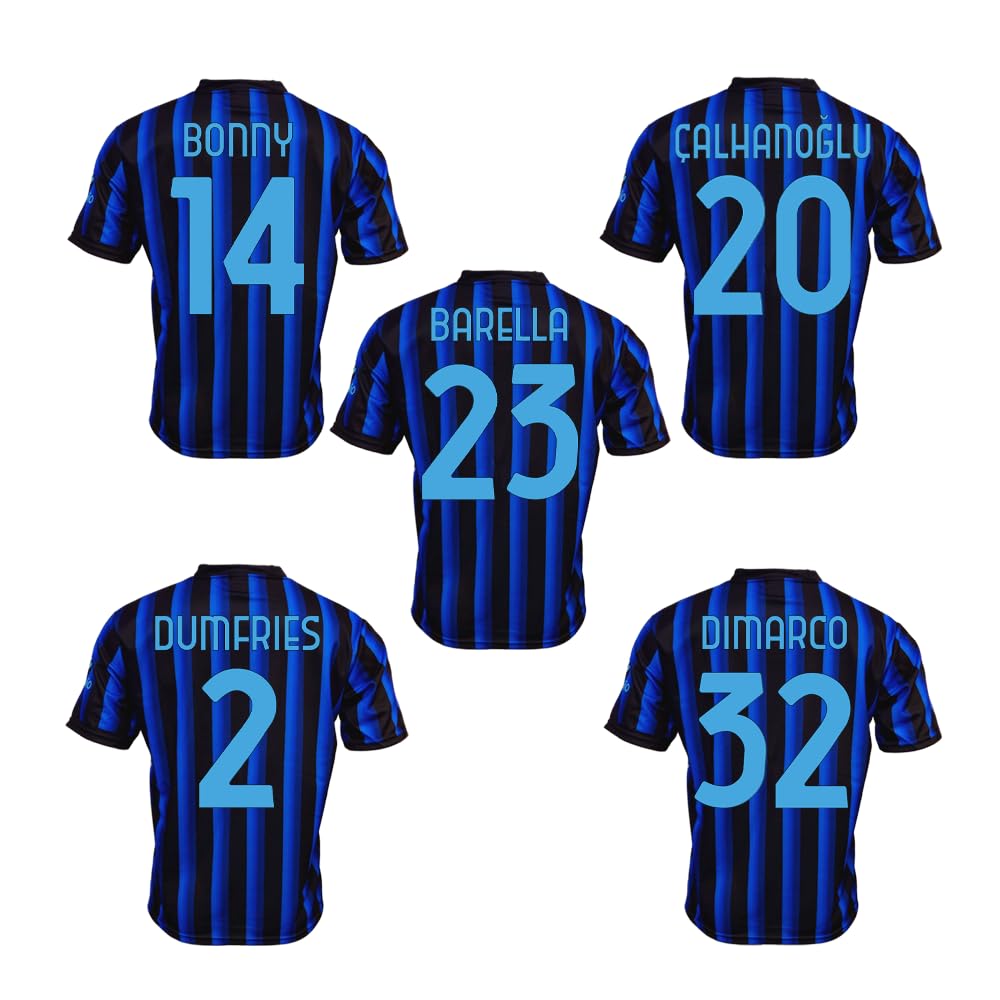 Inter Inter Milan Replica Maglia Home Kit Unisex - Bambini e Ragazzi (Pacco da 1)