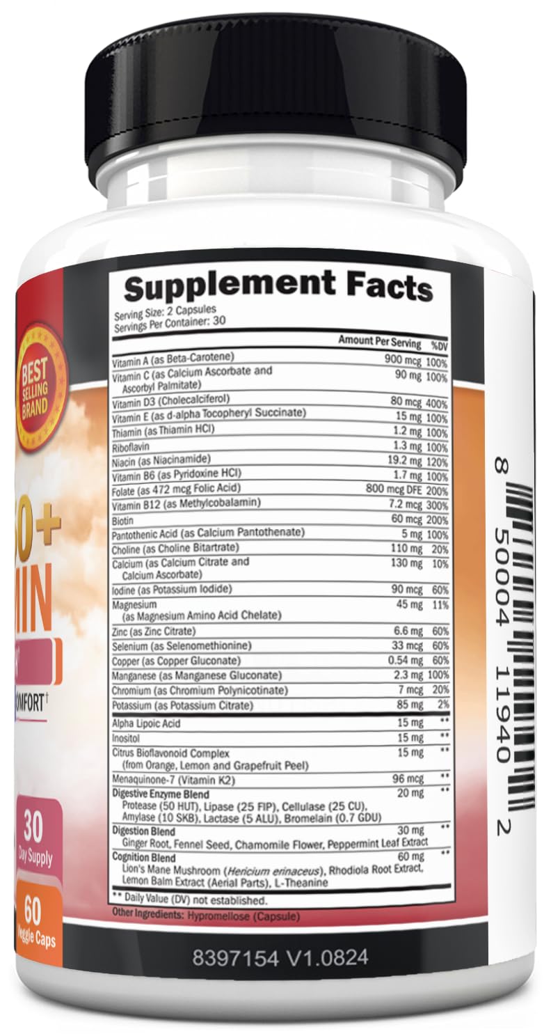 Daily Multivitamin for Women 50 & Over, 60 Capsules — Amazon image 9