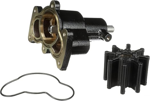 Quicksilver 8M0139984 Brass Water Pump Housing for V-6 and V-8 MerCruiser Engines 305, 350 and 496 CID, 2000-2016