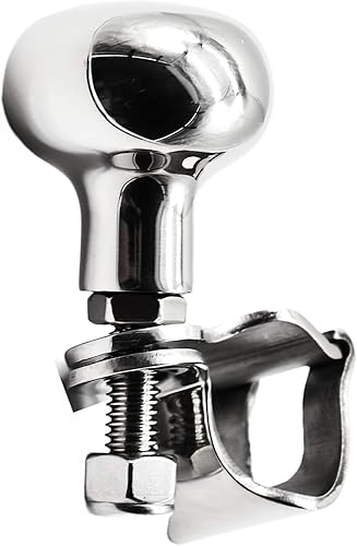 MARINE CITY Perilla de acero inoxidable de grado 316, resistente, duradero, acabado pulido, perilla deportiva para rodamientos de bolas para volantes