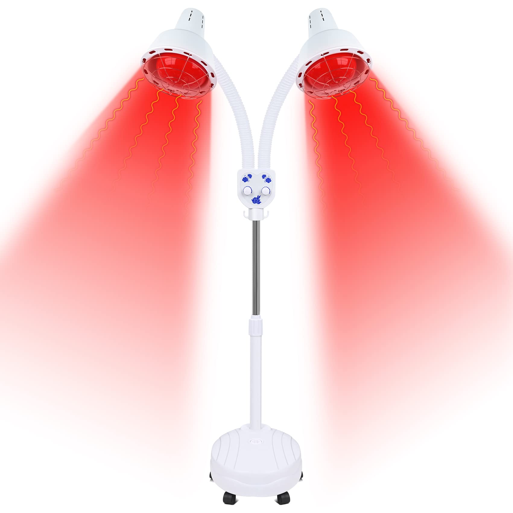 SYEYYDS Infrared Light Therapy Red Light Therapy Lamp,275W Double Head