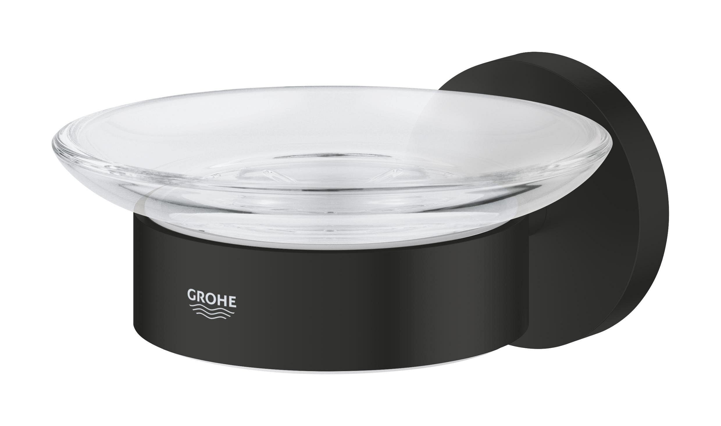 GROHE Start QuickFix Soap Dish with Holder (Metal and Glass, Concealed Fastening, Including Screws and Dowels - Image 2
