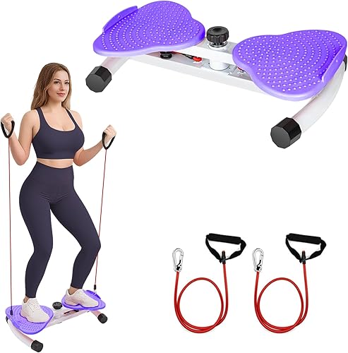 Miniatura 7 de EPHESPORT Máquina de torsión de cintura, abdominales para entrenamiento en casa, tablero giratorio para ejercicio, adelgazamiento de cuerpo completo