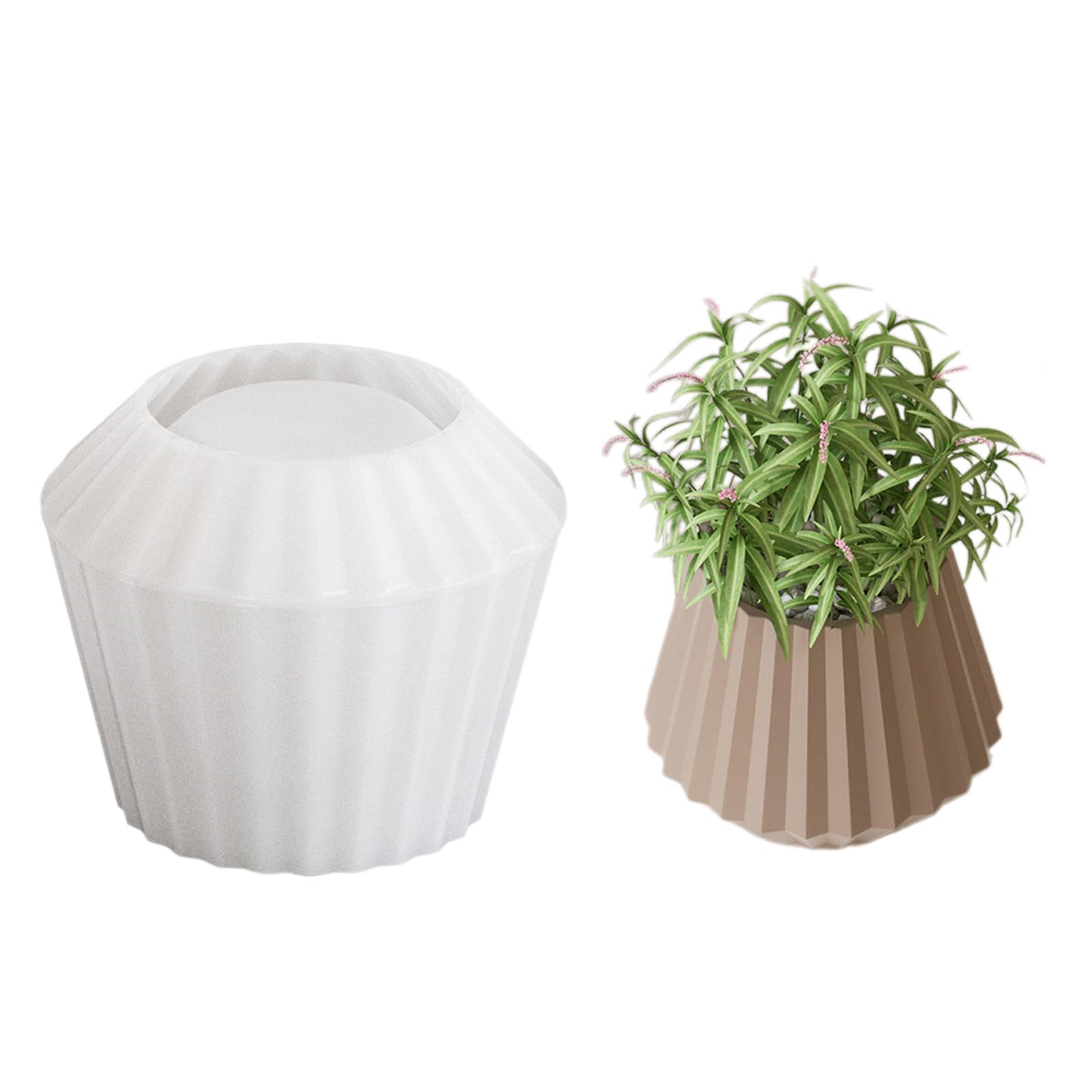 Moule résine époxy pot de fleurs silicone pour loisirs créatifs et ornements