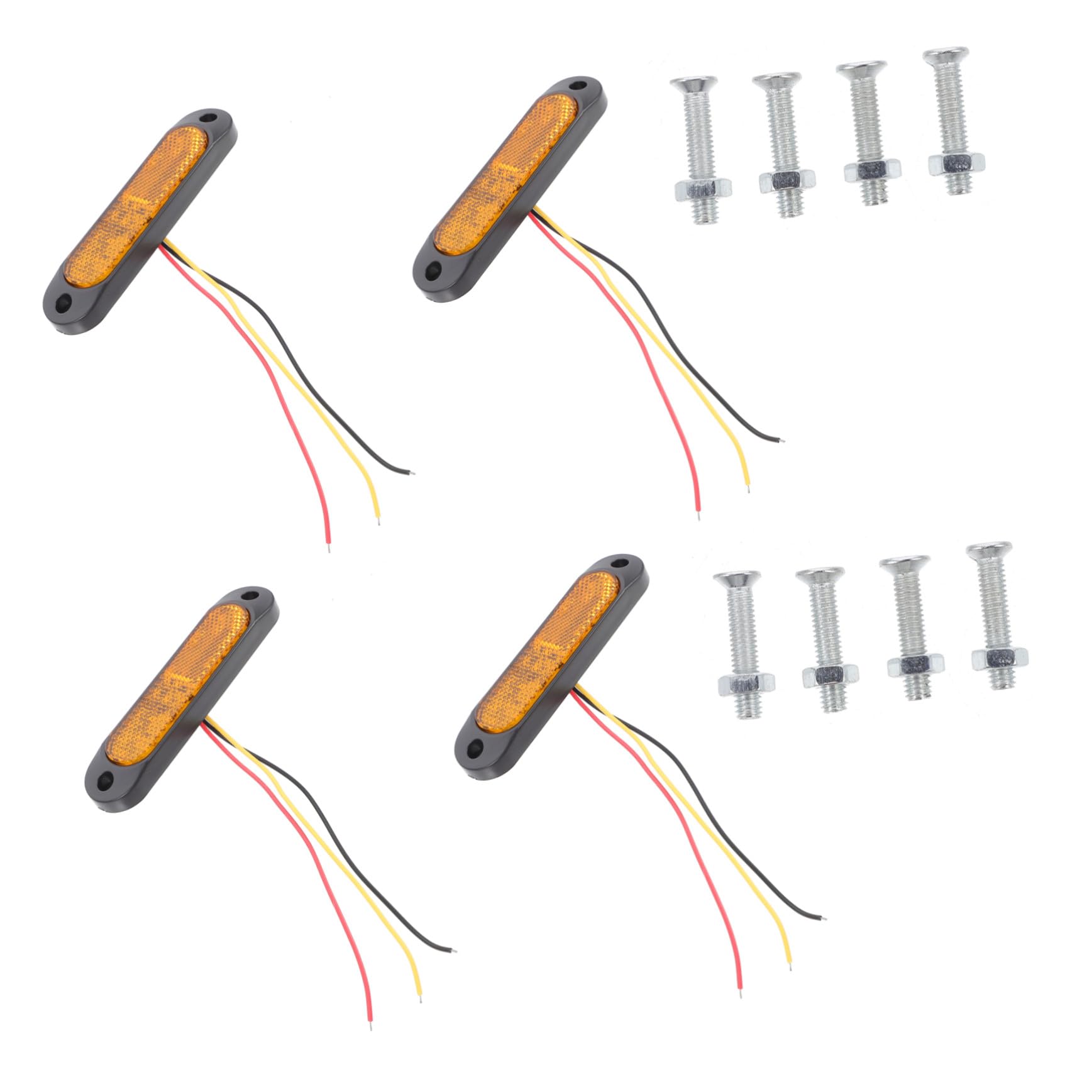 Yardwe 4 Juegos Luz de Borde LED Luz Trasera de Coche de Señal Lateral para Emergencia