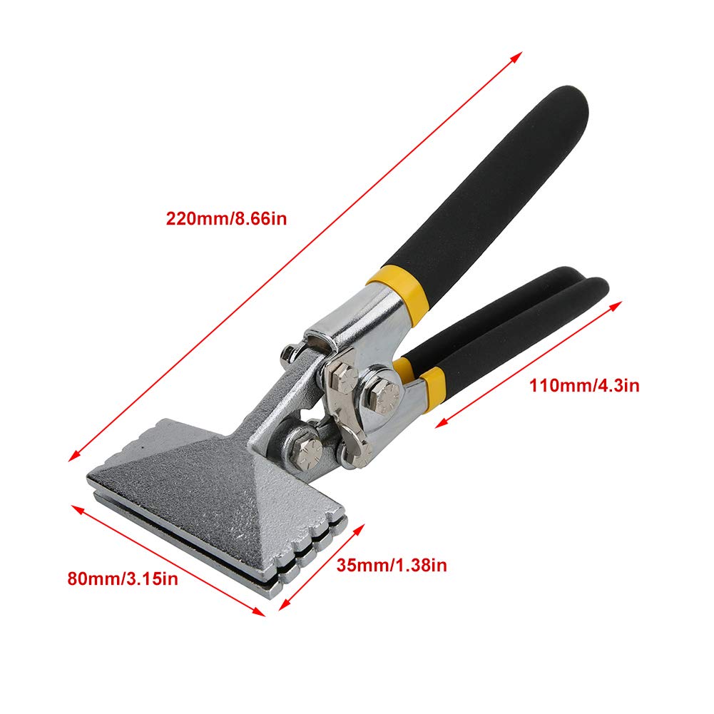 Alicates para Doblar y Aplanar Chapa, Herramientas Manuales de Abrazadera, Ideal para Trabajos en Metal, Reparaciones y Proyectos DIY