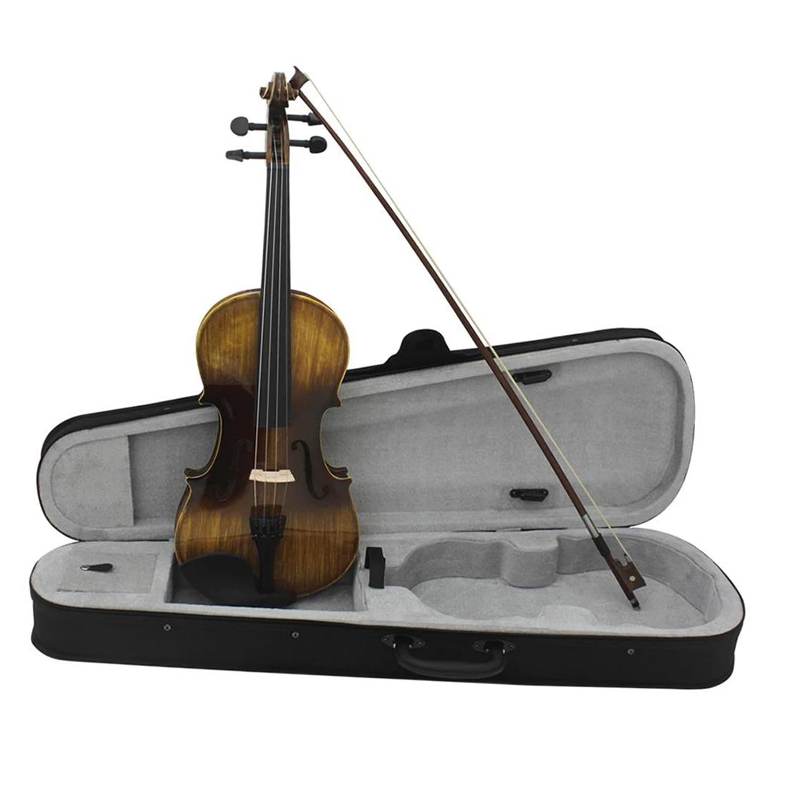 Violino Set Violino Per Violino Acustico In Legno Massello 4/4 Con Custodia Per Arco Regalo Musicale Per Principianti Di Violino Luminoso