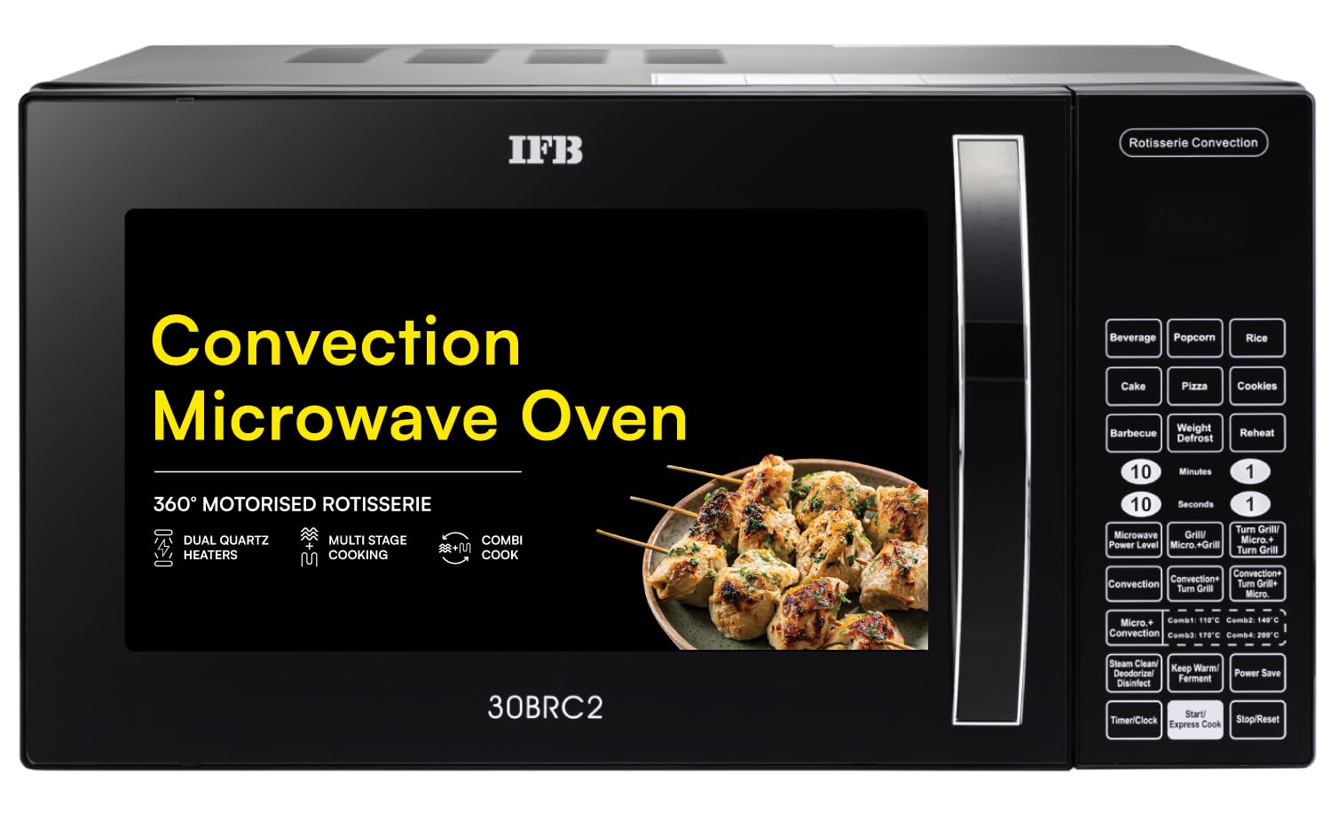 IFB 30 L Convection Microwave Oven (30BRC2, Black) Standard-image-6