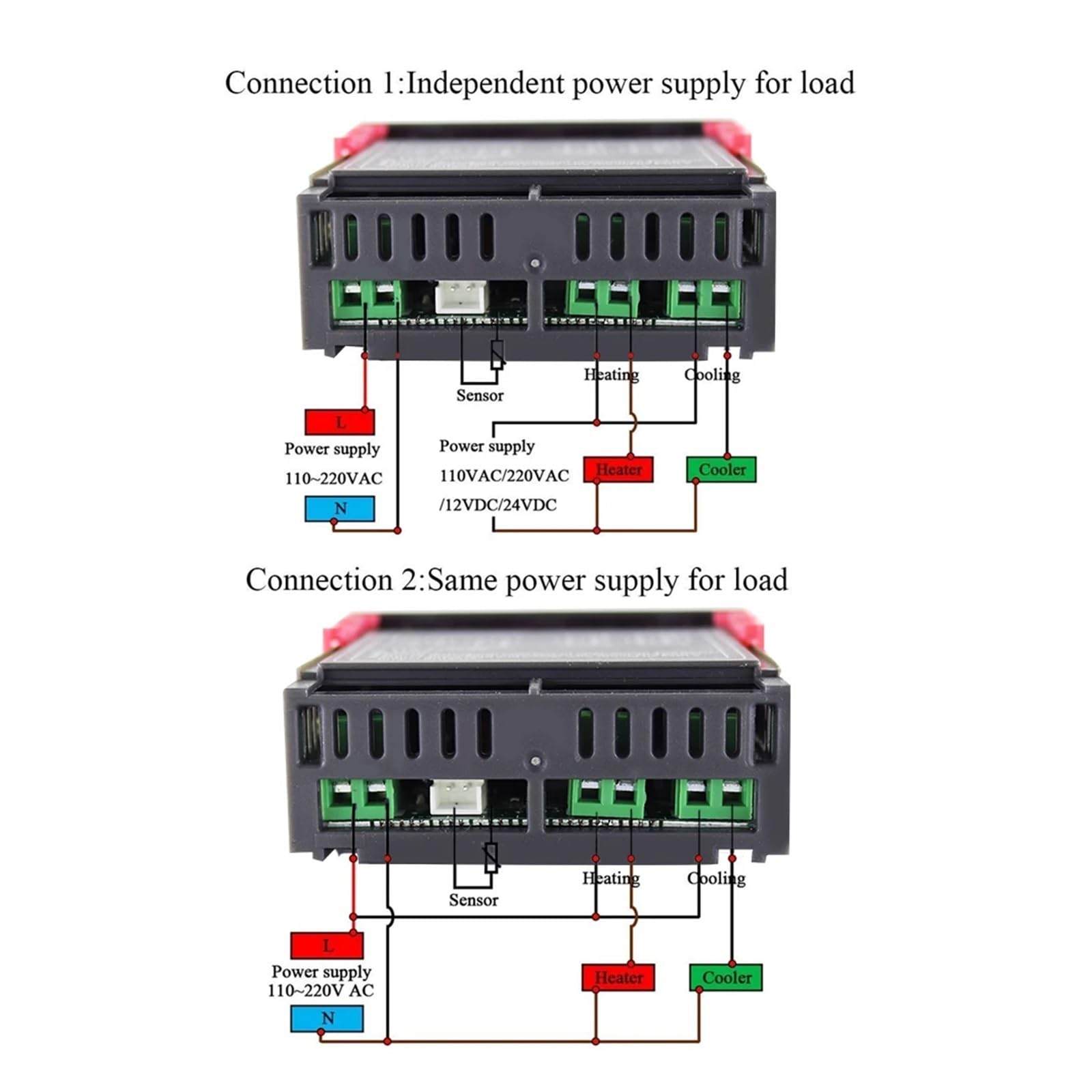 10 Uds STC-1000 controlador de temperatura Digital termostato termorregulador incubadora relé calefacción refrigeración STC 1000 220V STC1000